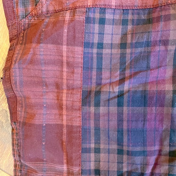 URBAN OUTFITTERS Anna Patchwork Plaid Cropped Pant - Picture 7 of 11